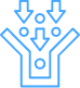 Homepage Icon Manufacturing Bottleneck Blue
